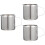 3Pièces Pichet À Lait Inox Léger Usage Maison Et Café Argent 6