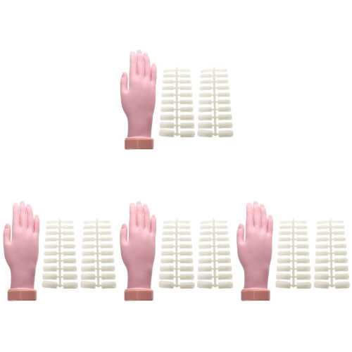 4Pièces Outil Main Silicone Ajustable Pour Exercices Nail Art 2
