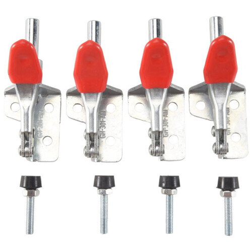 32Pcs GH-301AM 45Kg Toggle Clamp Quick Release Pull Action Vertical/Horizontal Type Clamps Hand Tool for Woodworking 2