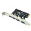 2X 4Port USB3.0 PCI-E Expansion Card PCI Express USB 3.0 Hub Adapter 5Gbps Riser Controller Extender with  Power 2