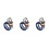 3Pièces Ceintures Hommes Style Nylon 11
