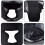 3Pièces Casque De Protection Noir Taekwondo 2