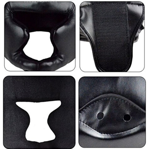 3Pièces Casque De Protection Noir Taekwondo 1