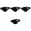 4Pièces Pochette Micro Noir Rangement Mic Ceinture Pratique 3