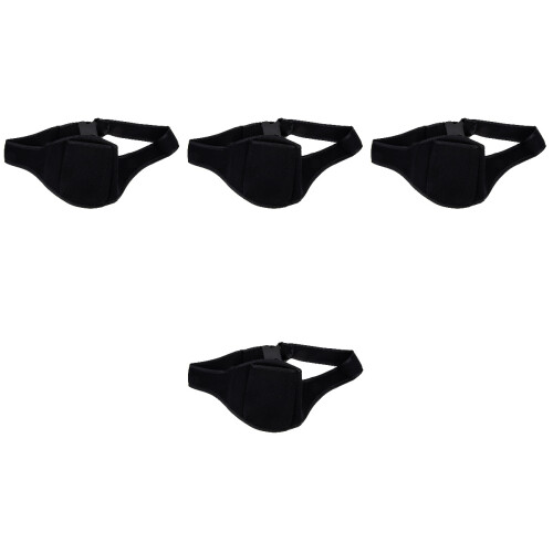 4Pièces Pochette Micro Noir Rangement Mic Ceinture Pratique 2