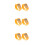 6Pièces Calculatrices Oranges Robustes Idéales Cadeaux 8