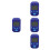4Pièces Musical Bleu Compact Pour Guitare Usage 5