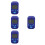 4Pièces Musical Bleu Compact Pour Guitare Usage 6