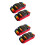 4Pièces De Bagage Serrure 3 Chiffres Multi Couleur Ultra 7