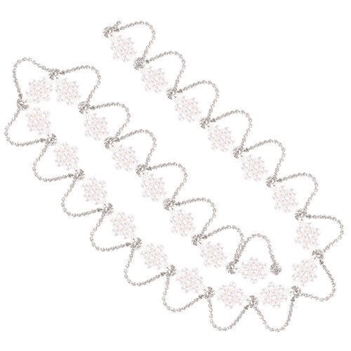 De Ruban Strass Perles Argent Pour Accessoires DIY Mode 1