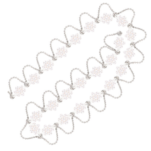 De Ruban Strass Perles Argent Pour Accessoires DIY Mode 2