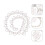 De Ruban Strass Perles Argent Pour Accessoires DIY Mode 11