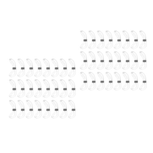 50Pièces Embouts Porte-Lunettes Transparent Usage Durable 2