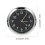 4Pièces Pendule Noire Mini Adhésive Design Durable 2