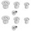 8Ensembles Outils D'alignement Tourillons Argent Pour Menuiserie 9