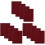 12Pièces Tapis De Perles Marron En Polyester, Antiglisse Pour 5