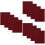12Pièces Tapis De Perles Marron En Polyester, Antiglisse Pour 8