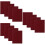 12Pièces Tapis De Perles Marron En Polyester, Antiglisse Pour 9