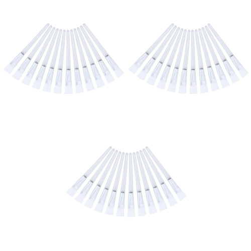 36Pièces Pinceaux Transparent Manche Cristal Durable 2
