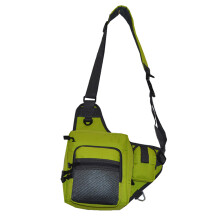 (Green) Waterproof Fly Fishing Waist Pack Sling Bag
