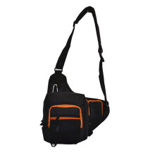 (Black) Waterproof Fly Fishing Waist Pack Sling Bag