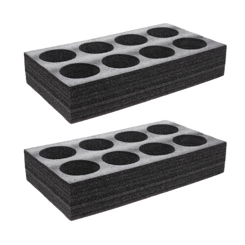 8Pièces Plateau Porte- Polyvalent Noir Pour Café 2