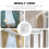 12Pièces Support Tringle Placard Usage Maison 9