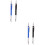 4Pièces Ensemble Crayons À Pointe Rétractable Clip Amovible Assortis 6