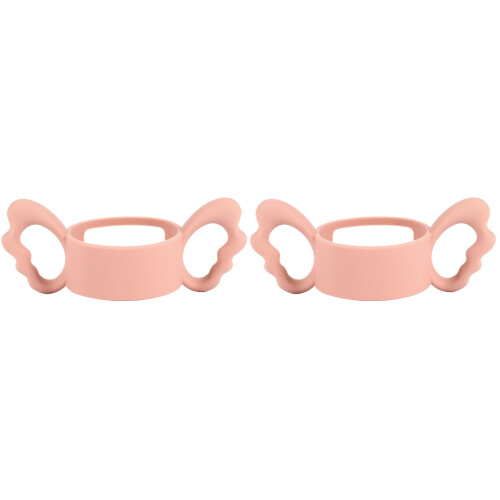 2Pièces Poignées Silicone Rose Pour , Double Anse Adaptée Bébé 2