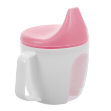 3Pcs Toddler Water Bottles Pink PP Cups with Scale and Handles