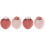 4Pièces Assiette Snacks Couleurs Vives 3