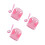 3Pièces Pour Chiot Rose En Matériau Durable Confortable 5