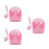 3Pièces Pour Chiot Rose En Matériau Durable Confortable 6
