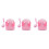 3Pièces Pour Chiot Rose En Matériau Durable Confortable 9