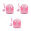 3Pièces Pour Chiot Rose En Matériau Durable Confortable 10