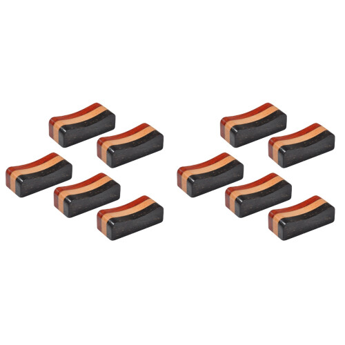 10Pièces Support Baguettes Bois Coloré Porte Couverts Multifonction 2