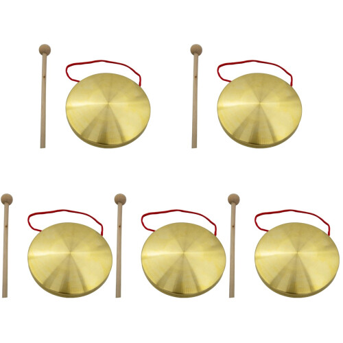 5Ensembles Gong Percussion Cuivre Maillet Et Lanière Durable 2