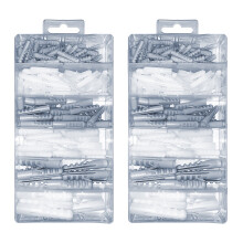 Zestaw 276 kołków rozporowych plastikowych w pudełku (5-12 mm )