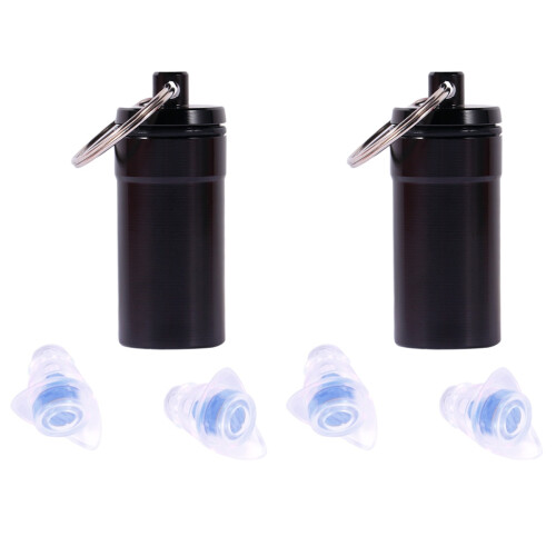 2Paires Bouchons D'oreilles Silicone Réduction De Bruit 2