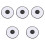 5Pièces Diffuseurs Lumière Photo Noir Ajustables Pour Caméra 4