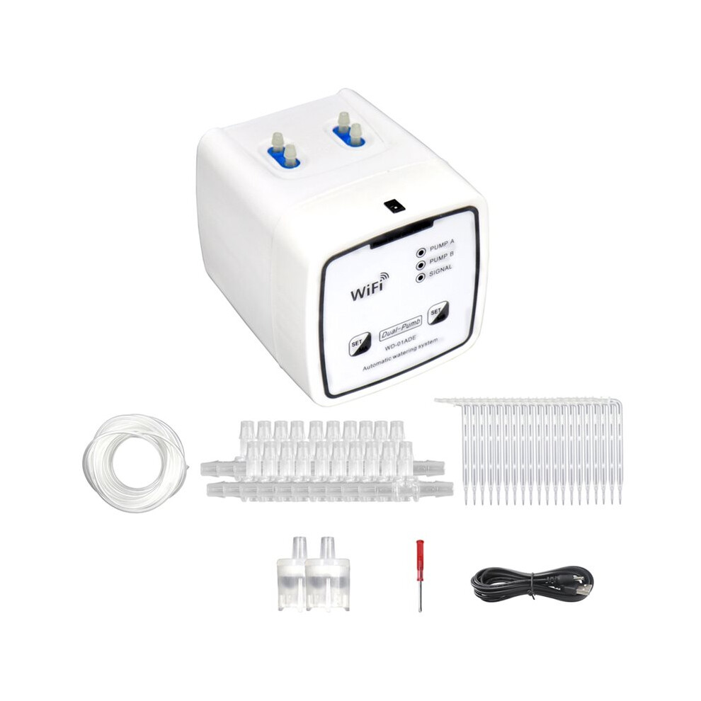 Wifi Intelligent Watering Device Double Pump Timed Automatic Drip Irrigation System App Controller For Garden Flower 6034124807867