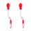 2Pièces Brosse Silicone Rouge 360 Pour 3