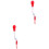 2Pièces Brosse Silicone Rouge 360 Pour 4