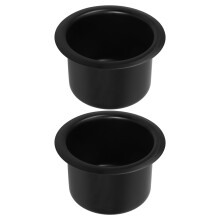 2Stk Edelstahl Becherhalter Für Sofa Auto Tisch Schwarz Robust