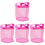 4Pièces Sac De Rangement En Rose Pour 3