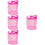 4Pièces Sac De Rangement En Rose Pour 7