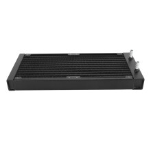 Aluminum 12-Pipe Water Cooling Radiator 277x120x48mm Black