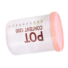 Luftdichter Kunststoff-Lebensmittelaufbewahrungsbehälter 1000ML 15x11,5cm Transparent