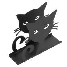 2pcs Metal Cat-Shaped Napkin Holders Iron Kitchen Hotel Restaurant Decor