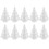 10Pcs White Foam Christmas Tree 150Mm Diy Polystyrene Cone Craft 1